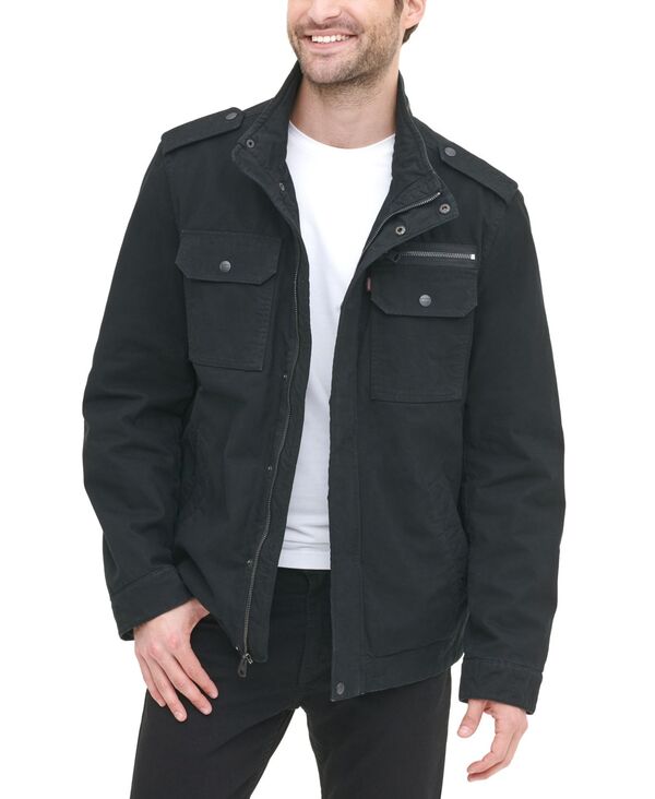 リーバイス メンズ アウター ジャケット・ブルゾン Levi's Men's Field Jacket Black ブラック