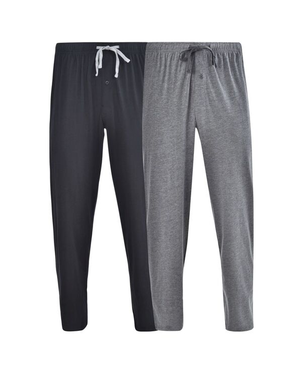 ヘインズ メンズ ボトムス カジュアルパンツ ニット Hanes Men's Knit Sleepant 2 Pack Grey グレー
