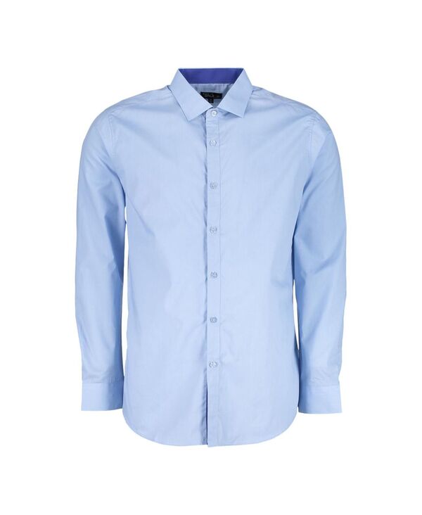 ギャラクシーバイハルビック メンズ トップス シャツ スリムフィット Galaxy By Harvic Mens Long Sleeve Solid Slim Fit Dresshirts Light Blue ブルー
