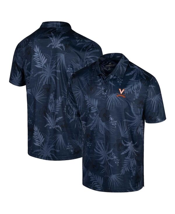 円形劇場 メンズ トップス スポーツシャツ Colosseumen\u0027s Navy Virginia Cavaliers Palms Team Polo Shirt Navy 米国海軍