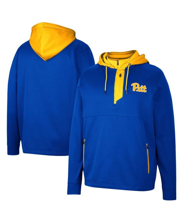 コロシアム メンズ アウター パーカー・スウェット Colosseumen's Royal Pitt Panthers Luge 3.0 Quarter-Zip Hoodie Royal 17,140円