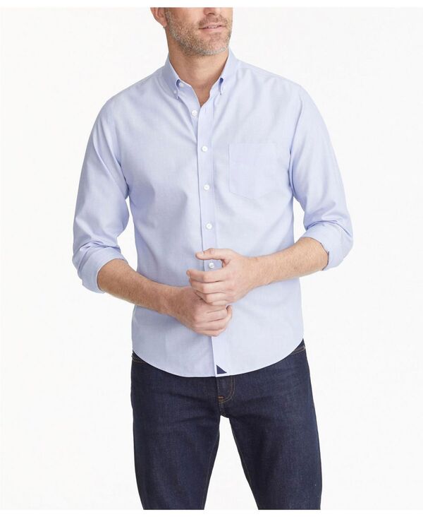 アンタックイット メンズ トップス シャツ スリムフィット UNTUCKit Men'slim Fit Wrinkle-Free Hillside Select Button Up Shirt Blue ブルー｜ReVida 店