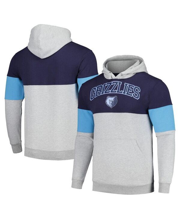 ファナティクス メンズ アウター パーカー・スウェット コントラスト Fanatics Men's Navy Memphis Grizzlies Contrast Pieced Pullover Hoodie Navy ネイビー