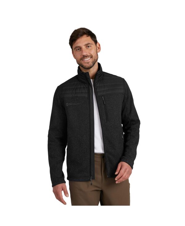 フリー カントリー メンズ アウター ニット・セーター フリース ジャケット Free Country Men's Frore Sweater Knit Fleece Jacket Black ブラック
