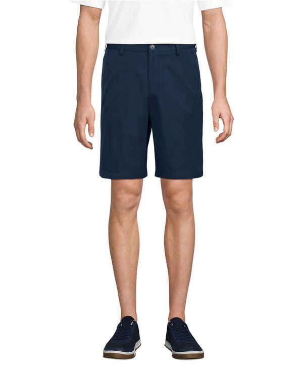 ランズエンド メンズ ボトムス ハーフパンツ・ショーツ ショートパンツ Lands' End Men's Active Performance 9" Chino Shorts Classic navy ネイビー|ReVida 店