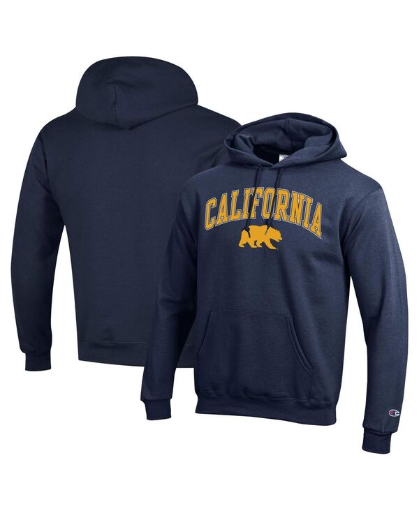 チャンピオン メンズ アウター パーカー・スウェット ロゴ フリース Champion Men'sNavy Cal Bears Arched Logo Fleece Pullover Hoodie Navy ネイビー