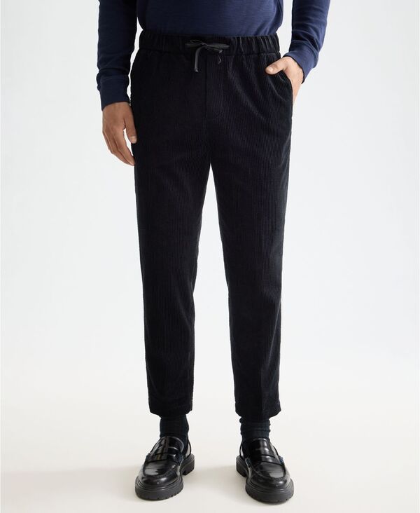 スコッチアンドソーダ メンズ ボトムス カジュアルパンツ コーデュロイ ジョガーパンツ SCOTCH & SODA Men's Loose Tapered Corduroy Joggers Anthracite