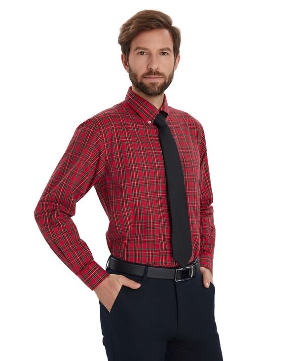 クラブルーム メンズ トップス シャツ Club Roomen'stewartartan Regular-Fit Dresshirt Red レッド