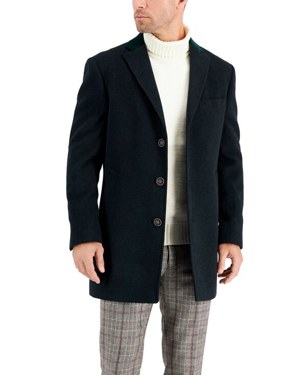 タリア メンズ アウター ジャケット・ブルゾン ウール コート Tallia Men's Wool Blend Solid Overcoateal ティール