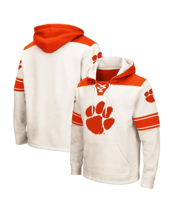 コロシアム メンズ アウター パーカー・スウェット レース Colosseumen's Clemson Tigers 2.0 Lace-Up Hoodie Cream クリーム