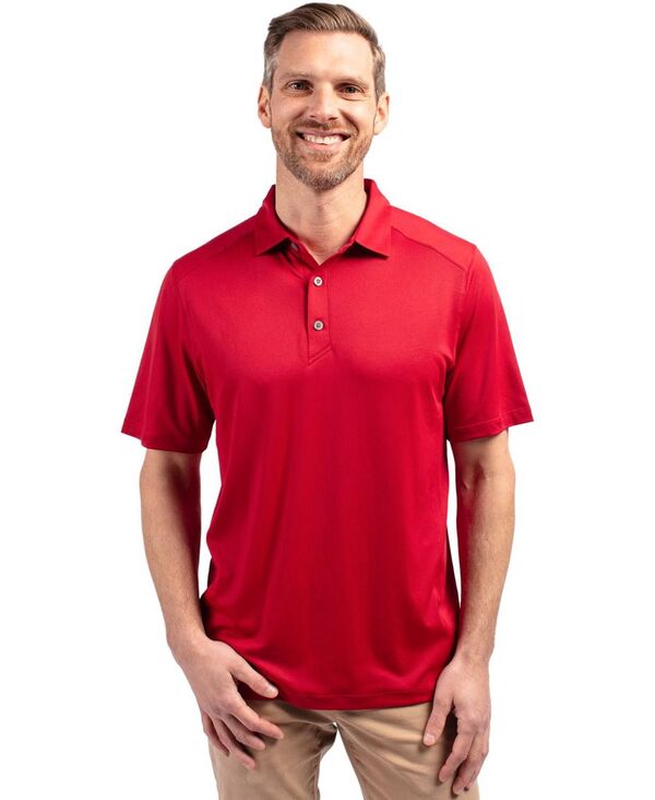 カッターアンドバック メンズ トップス ポロシャツ Cutter & Buck Forgeco Stretch Recycled Mens Polo Shirt Cardinal red レッド|ReVida 店