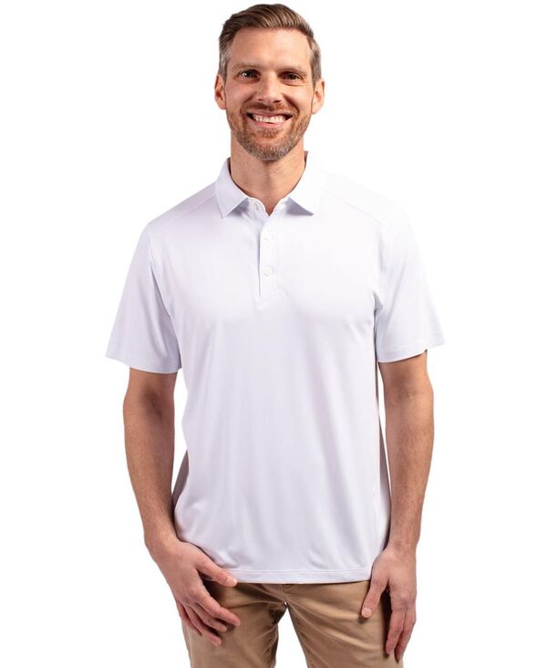 カッターアンドバック メンズ トップス ポロシャツ Cutter & Buck Forgeco Stretch Recycled Mens Polo Shirt White ホワイト|ReVida 店