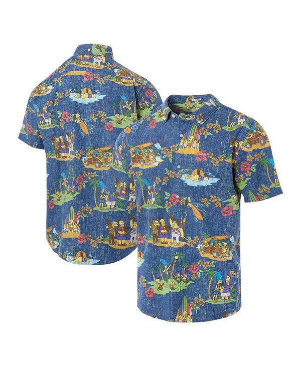 レインスプーナー メンズ トップス シャツ ダウン Reyn Spooner Men's Navy The Simpsons Hawaiian Vacation Tailored Button-Down Shirt Navy ネイビー 26,134円