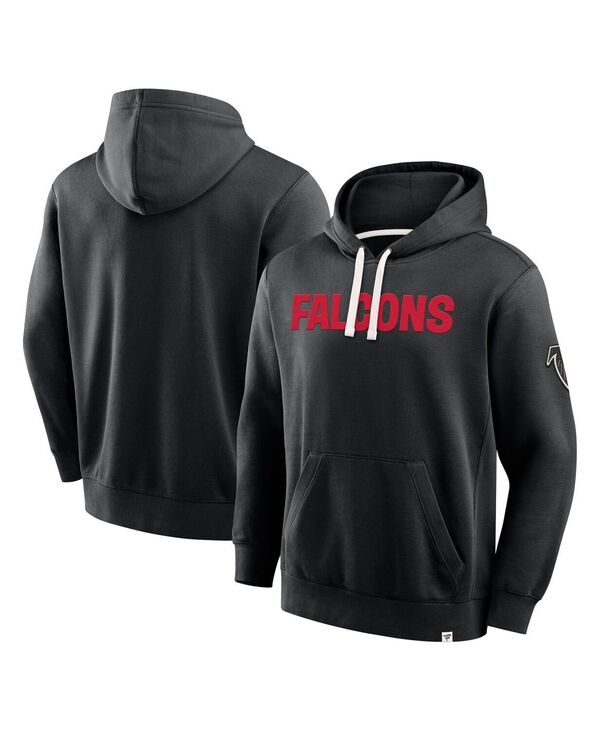 ファナティクス メンズ アウター パーカー・スウェット Fanatics Men\u0027s Black Atlanta Falcons New Horizons Heritage Pullover Hoodie Black 黒いこと