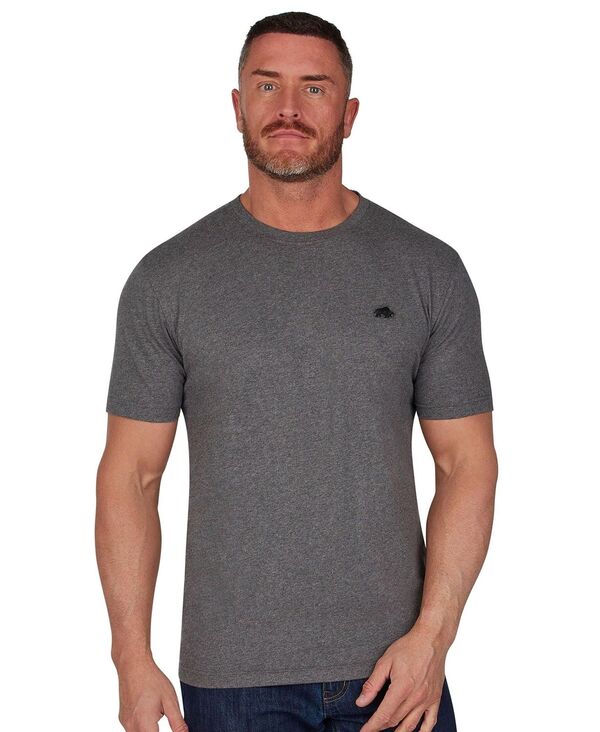ライジングブル メンズ トップス Tシャツ トール コットン Raging Bull Big & Tall 100% Cotton T-Shirt Charcoal チャコール