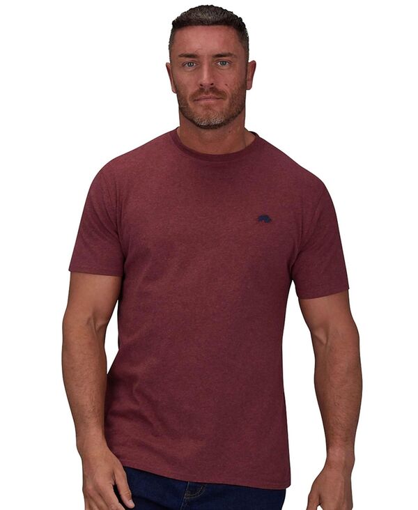 ライジングブル メンズ トップス Tシャツ トール コットン Raging Bull Big & Tall 100% Cotton T-Shirt Claret