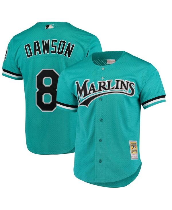 ミッチェル&ネス メンズ トップス シャツ メッシュ ジャージー Mitchell & Ness Men's Andre Dawson Teal Florida Marlins Fashion Cooperstown Collection Mesh Batting Practice Jersey Teal ティール