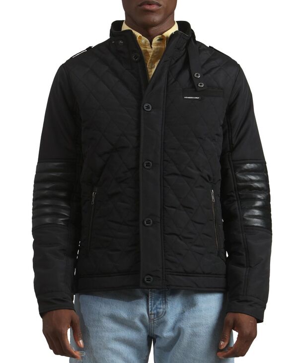 メンバーズオンリー メンズ アウター ジャケット・ブルゾン キルティング Members Only Men's Belmont Quilted Jacket Black ブラック