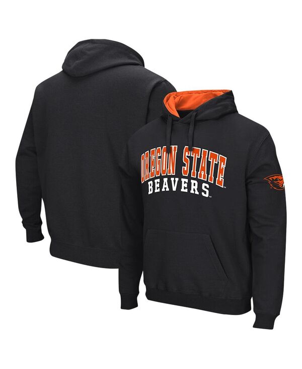 コロシアム メンズ アウター パーカー・スウェット Colosseumen's Black Oregon State Beavers Double Arch Pullover Hoodie Black ブラック