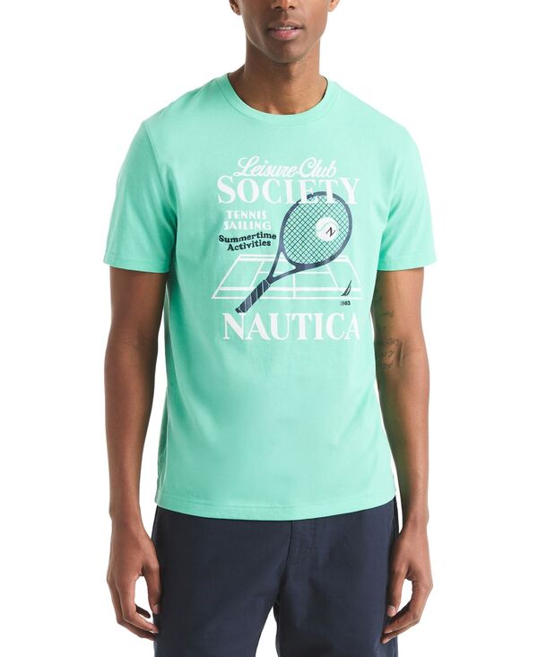 ナウティカ メンズ トップス Tシャツ グラフィック Nautica Men's Tennis Classic-Fit Graphic T-Shirt Mint Sprig ミント 8,725円