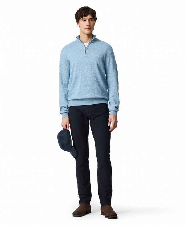 ロッドアンドグン メンズ アウター 編み物・スウェーター 綿織物 Rodd \u0026 Gunn Men\u0027s Fortrose Cotton Quarter-Zip Sweater Ocean