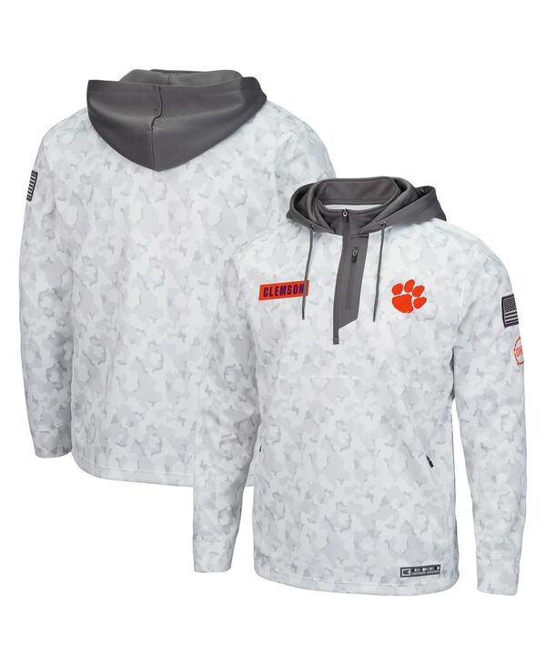 コロシアム メンズ アウター パーカー・スウェット Colosseumen's Arcticamo Clemson Tigers OHT Military-Inspired Appreciation Quarter-Zip Hoodie Arcticamo アニマル