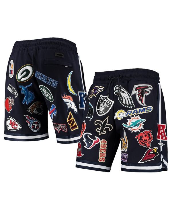 プロスタンダード メンズ ボトムス ハーフパンツ・ショーツ ショートパンツ Pro Standard Men's Navy Nfl Pro League Allover Shorts Navy ネイビー