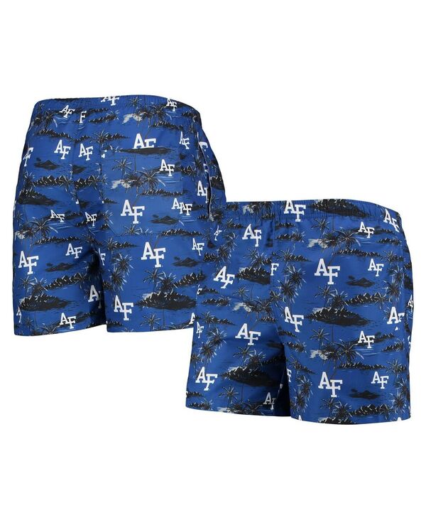 フォコ メンズ 水着 ハーフパンツ・ショーツ FOCO Men's Royal Air Force Falcons Island Palm Swim Trunks Royal