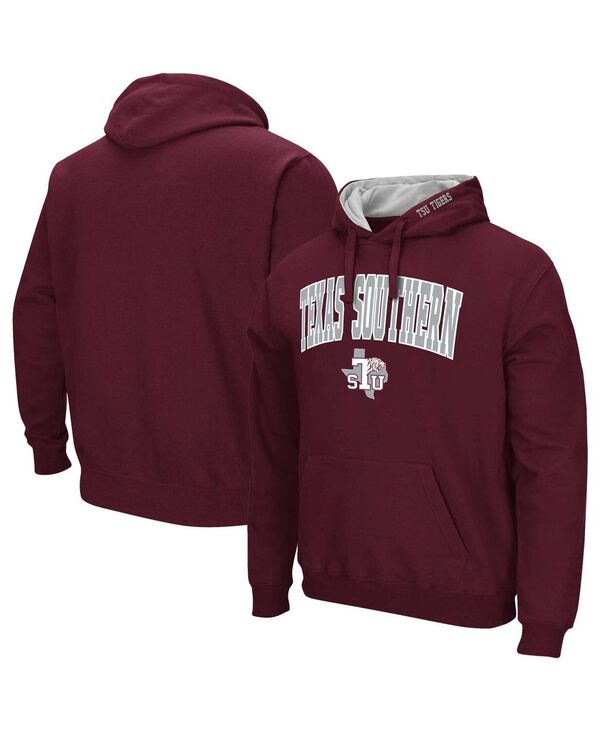 コロシアム メンズ アウター パーカー・スウェット ロゴ Colosseumen's Maroon Texasouthern Tigers Arch & Logo 3.0 Pullover Hoodie Maroon マルーン