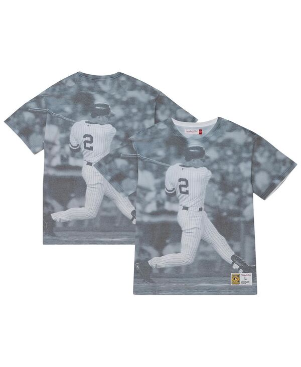 ミッチェル&ネス メンズ トップス Tシャツ グラフィック Mitchell & Ness Men's Derek Jeter New York Yankees Cooperstown Collection Highlight Sublimated Player Graphic T-shirt White ホワイト