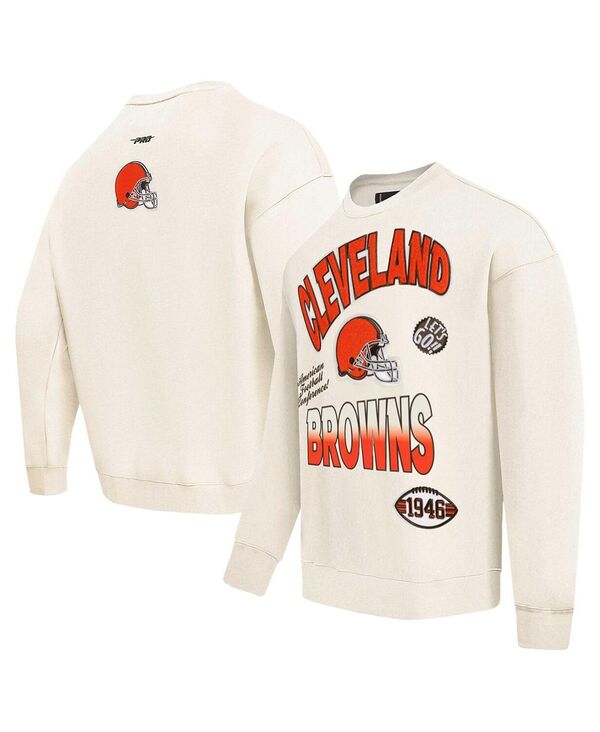 労働者階級判定基準 メンズ アウター パーカー・スウェット プルオーバー Pro Standard Men\u0027s Cream Cleveland Browns Turn It Upullover Sweatshirt Cream 皮膚軟化剤