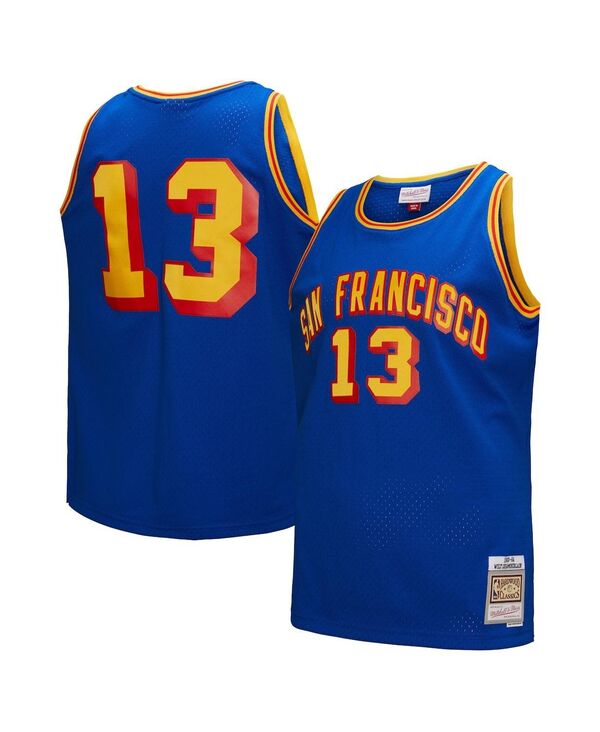 ミッチェル&ネス メンズ トップス シャツ ジャージー Mitchell & Ness Men's Wilt Chamberlain Royal San Francisco Warriors Hardwood Classics 1963/64 Swingman Jersey Royal|ReVida 店