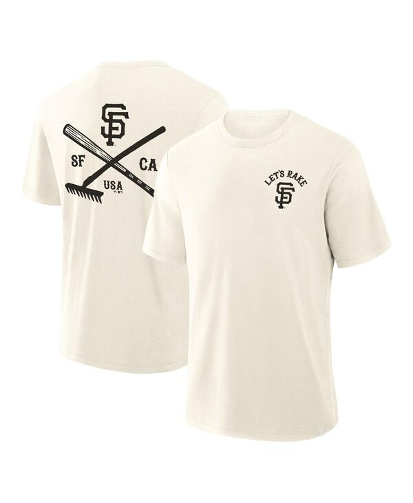ファナティクス メンズ トップス Tシャツ Fanatics Men's Cream San Francisco Giants Nostalgia Stadium Slub T-Shirt Cream クリーム