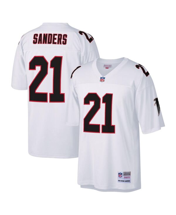 ミッチェル&ネス メンズ トップス シャツ ジャージー Mitchell & Ness Men's Deion Sanders White Atlanta Falcons Legacy Replica Jersey White ホワイト|ReVida 店