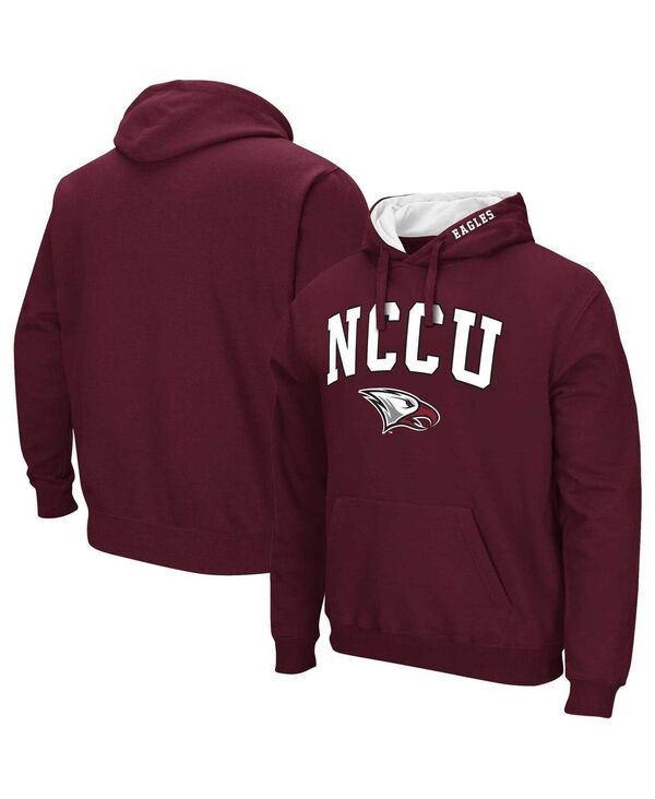 コロシアム メンズ アウター パーカー・スウェット ロゴ Colosseumen's Maroonorth Carolina Central Eagles Arch & Logo Pullover Hoodie Maroon マルーン
