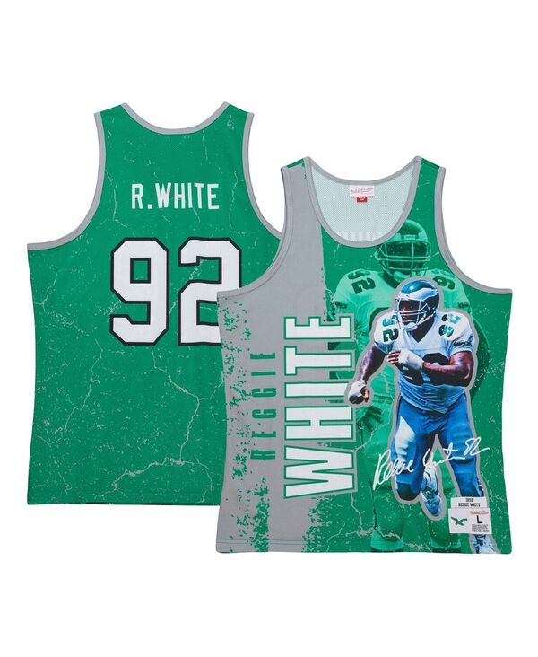 ミッチェル\u0026ネス メンズ トップス 貯蔵タンクいの一番 Mitchell \u0026 Ness Men\u0027s Reggie White Kelly Green Philadelphia Eagles 1992 Player Burstank Top Kelly Green 緑であること
