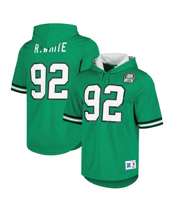 ミッチェル&ネス メンズ トップス Tシャツ メッシュ パーカー Mitchell & Ness Men's Reggie White Kelly Green Philadelphia Eagles Retired Player Name and Number Meshoodie T-shirt Kelly Green グリーン