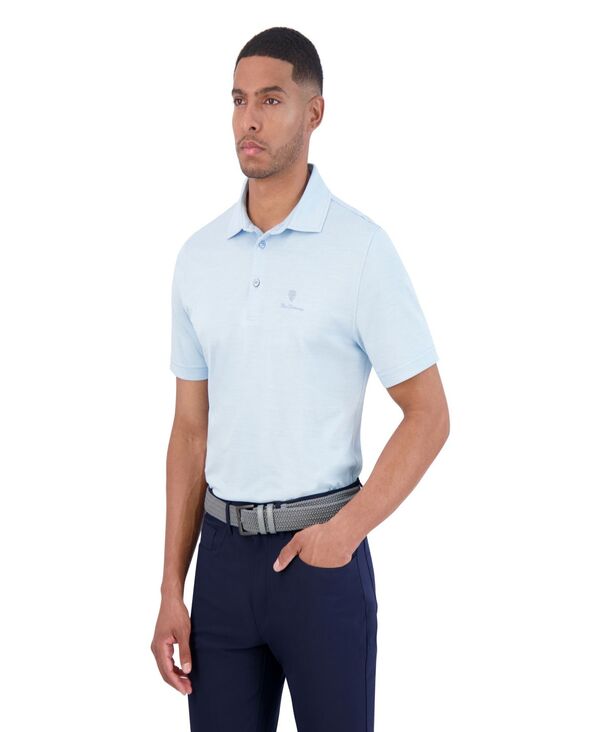 ベンシャーマン メンズ トップス ポロシャツ Ben Sherman Men's Yarn Dye Heather Sports Fit Polo Shirt Light Blue ブルー｜ReVida 店 18,485円