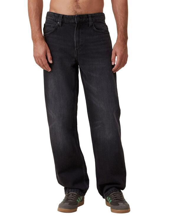 コットンオン メンズ ボトムス デニムパンツ ジーンズ COTTON Men's Baggy Jeans Revolve black ブラック｜ReVida 店 11,146円