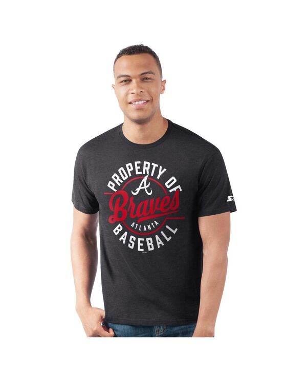 スターター メンズ トップス Tシャツ Starter Men's Navy Atlanta Braves Prime Time Property of T-Shirt Navy ネイビー