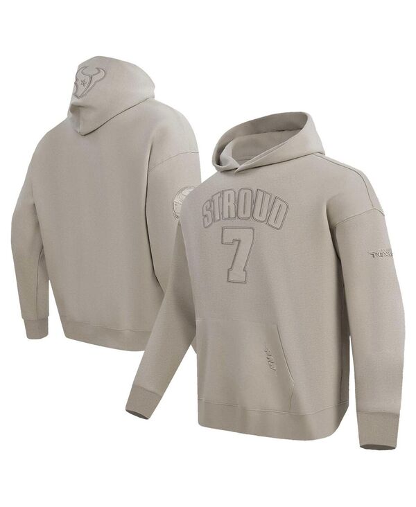 労働者階級判定基準 メンズ アウター パーカー・スウェット Pro Standard Men\u0027s C.J. Stroud Tan Houston Texans Player Name Number Pullover Hoodie Tan タン