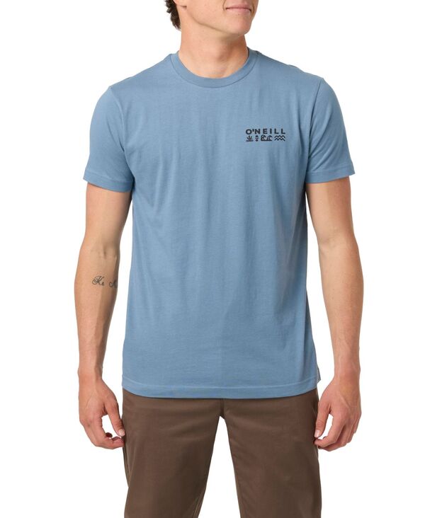 オニール メンズ トップス Tシャツ 半袖 O'Neill Men's Glyphshort-Sleeve T-Shirt Blue mirage ブルー