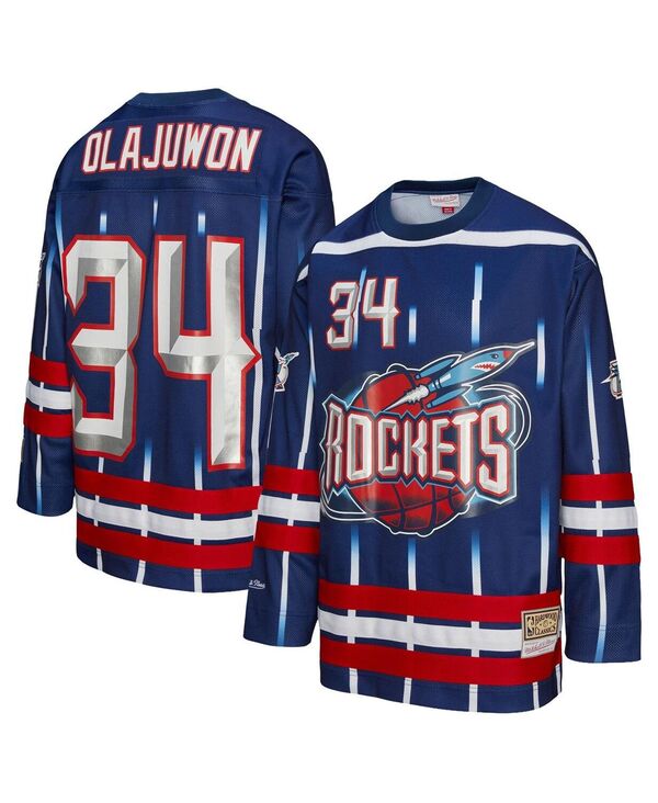 ミッチェル&ネス メンズ トップス シャツ ジャージー Mitchell & Ness Men's and Women's Hakeem Olajuwonavy Houston Rockets Maxed Out Fashion Hockey Jersey Navy ネイビー|ReVida 店