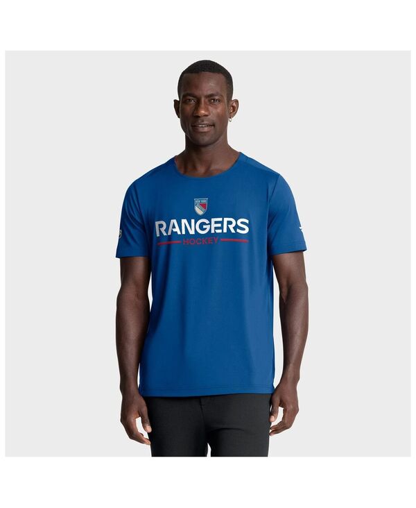 ファナティクス メンズ トップス Tシャツ Fanatics Men's Blue New York Rangers Authentic Pro Rink Centennial Tech T-Shirt Blue ブルー