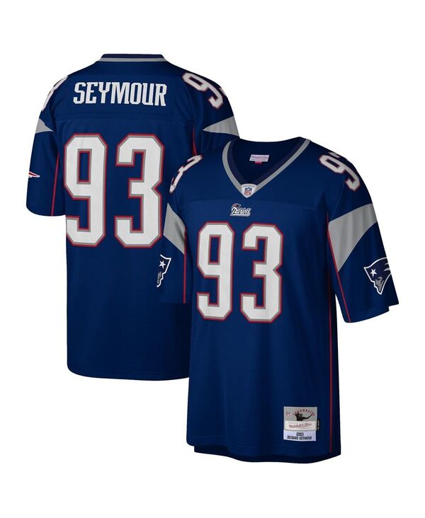 ミッチェル&ネス メンズ トップス シャツ ジャージー Mitchell & Ness Men's Richard Seymour Navy New England Patriots 2003 Legacy Replica Jersey Navy ネイビー|ReVida 店