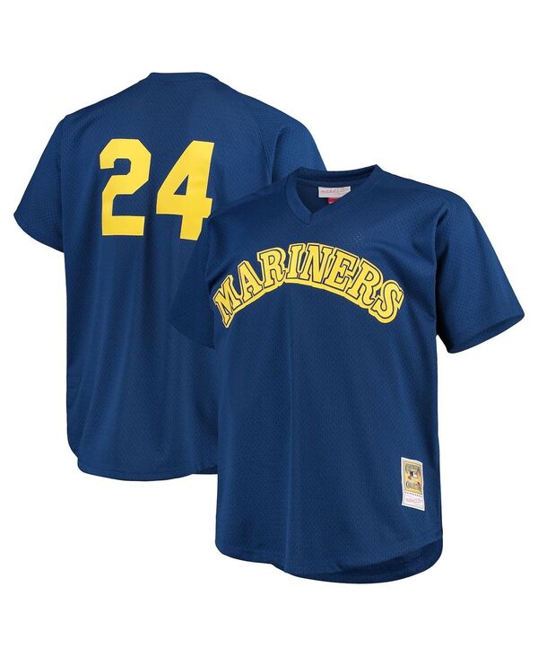 ミッチェル&ネス メンズ トップス シャツ メッシュ トール ジャージー Mitchell & Ness Men's Ken Griffey Jr. Royal Seattle Mariners Big and Tall Cooperstown Collection Mesh Batting Practice Jersey Royal