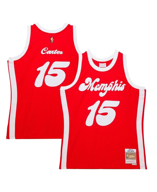 ミッチェル&ネス メンズ トップス Tシャツ Mitchell & Ness Men's Vince Cartered Memphis Grizzlies Hardwood Classics Retro Name and Number T-shirt Red レッド