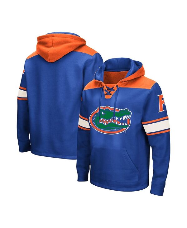 コロシアム メンズ アウター パーカー・スウェットール レース Colosseumen's Royal Florida Gators Big and Tall Hockey Lace-Upullover Hoodie Royal
