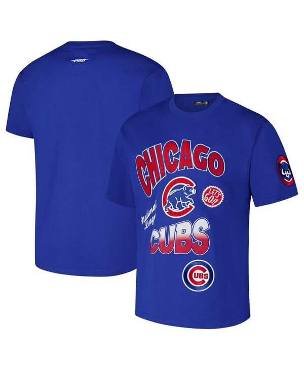 プロスタンダード メンズ トップス Tシャツ Pro Standard Men's Royal Chicago Cubs Turn It Up Dropped Shoulder T-Shirt Royal