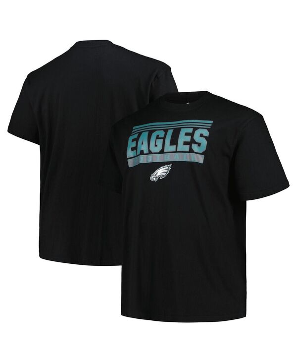 ファナティクス メンズ トップス Tシャツ トール Fanatics Men's Black Philadelphia Eagles Big Tall Pop T-Shirt Black ブラック